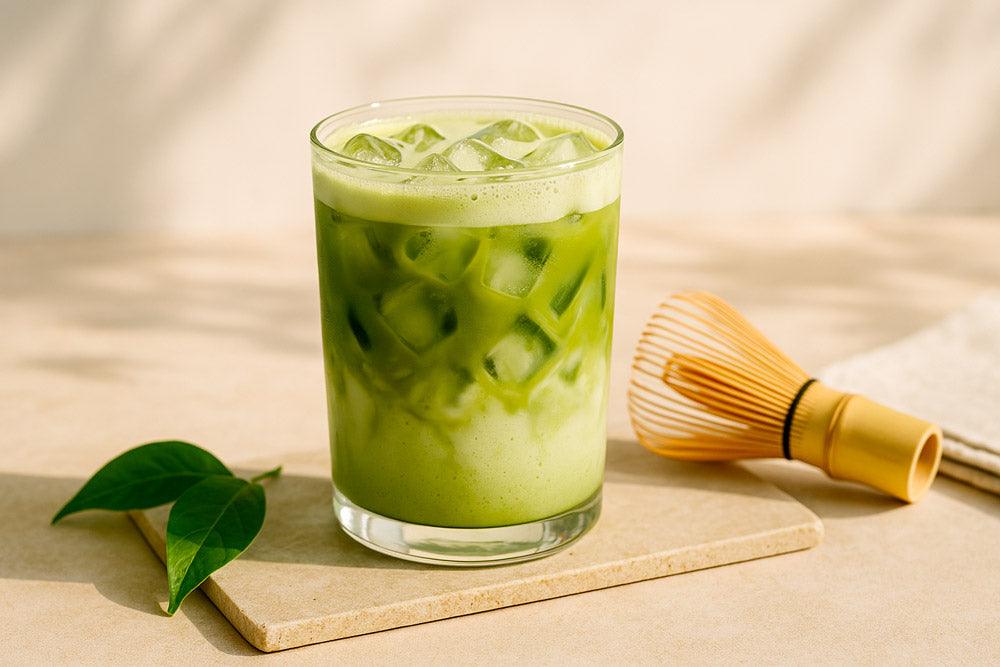 Recette : matcha latte glacé