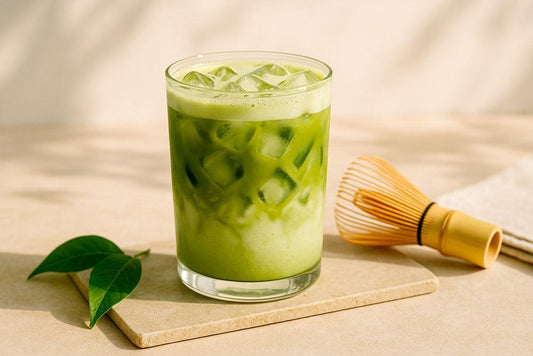 Recette : matcha latte glacé